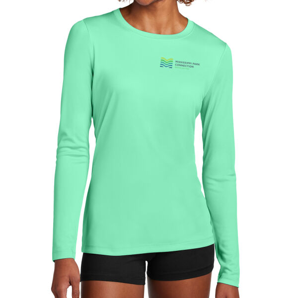 Sport-Tek Women's Posi-UV Pro Long Sleeve - Printed Logo Thumbnail