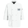 Eight Pearl Button Chef Coat with Thermometer Pocket Thumbnail