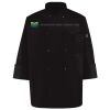 Ten Pearl Button Black Chef Coat Thumbnail